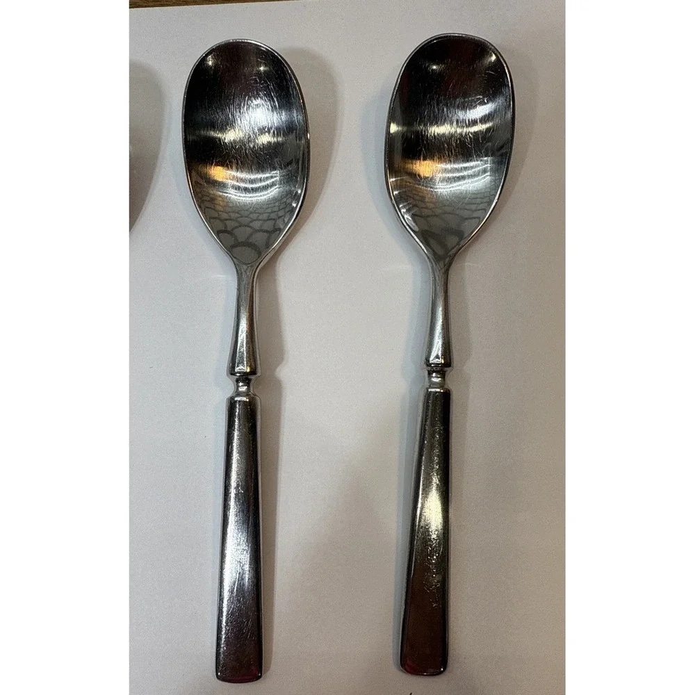 4 Dansk ANVIL Teaspoon Korea Satin‎ 18/8 Stainless Steel Flatware 6.5